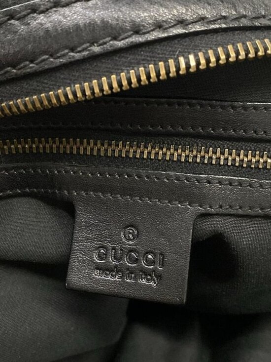 Gucci Handbag GG Pattern Black Leather - Picture 8 of 15